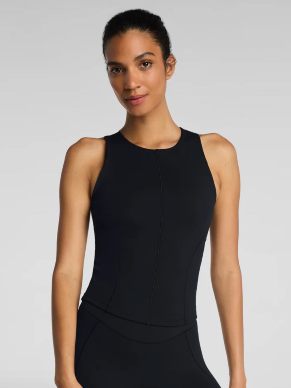 SPANX® PowerPlay High Neck Shelf Tank Size Small NWT Black